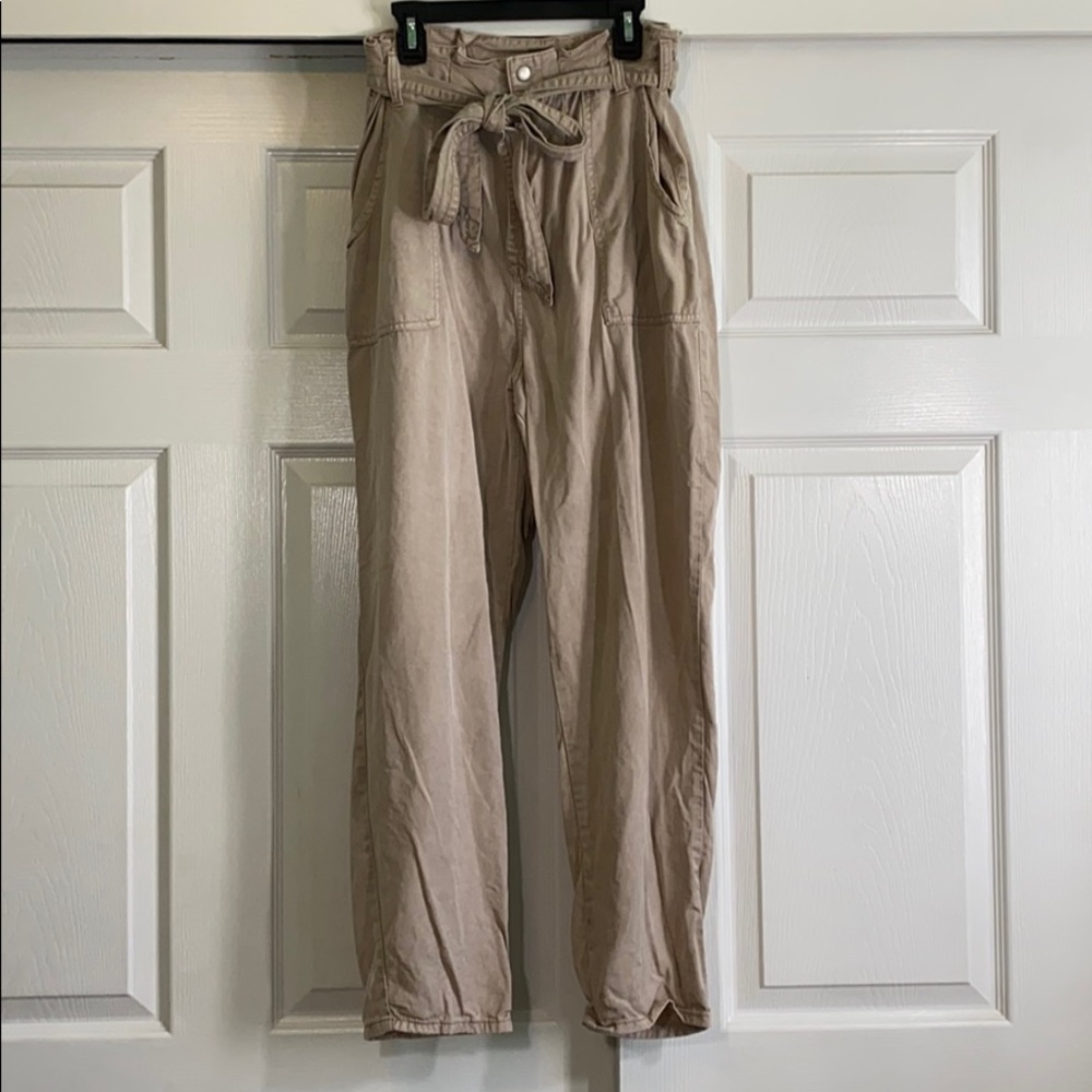 Primark High Waist Paper Bag Waist Pants 10
